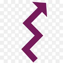 紫色折叠箭头