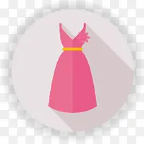 粉色连衣裙LOGO