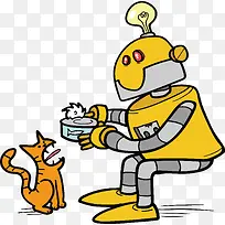 喂养宠物的机器人