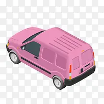 粉色小汽车