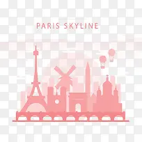 粉红浪漫法国巴黎