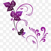 欧式紫色花纹婚庆背景