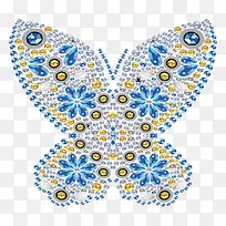 蓝色钻石蝴蝶
