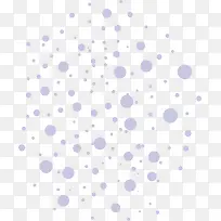紫色圆点漂浮