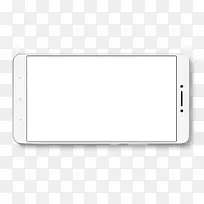 小米手机白色屏幕平板模型图
