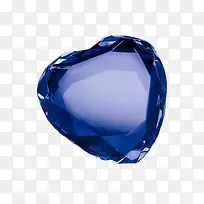 质感蓝色的宝石钻石
