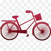 情人节卡通手绘自行车单车