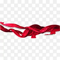 红色丝绸带