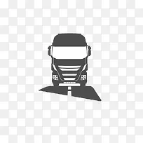 灰色客车标志公交车标志