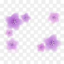 紫色梦幻矢量花纹装饰素材