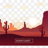 沙漠上的日出