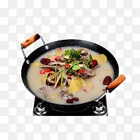 开胃羊排汤锅传统美食