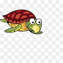 卡通乌龟红色海龟