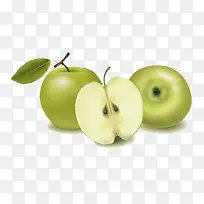 苹果，绿色免扣苹果PNG