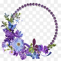 紫色珍珠紫色花朵