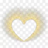 黄色心脏图案-创意情人节