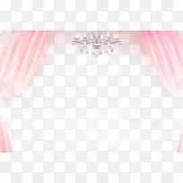 纺织品地板粉红角图案-浪漫粉色窗帘