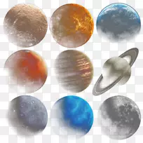 月球行星宇宙-九颗行星