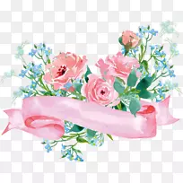 花园玫瑰花纸-花卉装饰