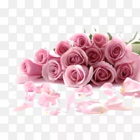 玫瑰花壁纸-浪漫的粉红色玫瑰花束