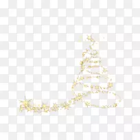 白色图案-圣诞树光效应