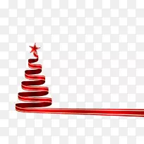 圣诞圣诞树装饰之星伯利恒剪贴画-圣诞彩带