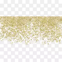黄金化学元素生日礼物纸-粉末，金颗粒