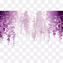 紫藤花粉红紫色墙纸-梦紫藤图片材料