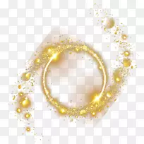 黄色圆形珠宝图案-金色装饰材料冷沙漠化孔