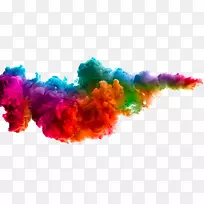 彩色染料纺织品涂料水创意彩云