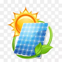 太阳能电池板海报太阳能可再生能源绿色能源太阳能