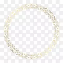 白色圆圈图案-创造金色阴影