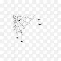 蜘蛛网黑白万圣节-蜘蛛网