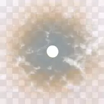 白昼天空圆壁纸-满月之夜