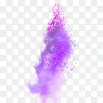 油墨颜色-紫色大气爆炸粉尘效应元素