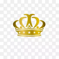 皇冠黄金剪贴画-皇冠，帽子，右