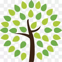 标志庆祝基金会和学院花园-抽象树