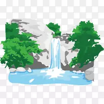 江河瀑布-秀丽山瀑布