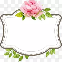 婚礼订婚剪贴画-美丽的婚礼文字标签边框