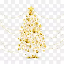 丹南鲍姆-金圣诞树的圣诞树装饰