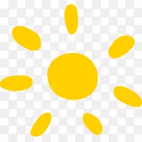 下载黄色图案-黄色卡通太阳