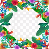 剪贴画-热带花卉