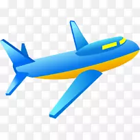 飞机图标-蓝色飞机