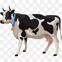 牛群插图.牛群摄影插图.卡通奶牛