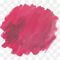 水彩画水彩画红色涂鸦刷