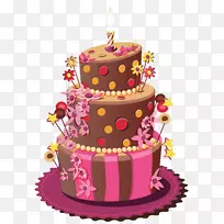 生日蛋糕结婚蛋糕糖蛋糕托-生日蛋糕PNG剪贴画