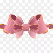 粉色剪彩艺术-美丽的粉红丝带PNG剪贴画