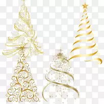 圣诞树圣诞点缀蜡烛-创意纯金圣诞树