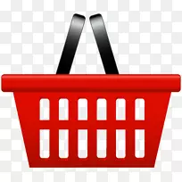 购物清单计算器购物车折扣及津贴-红色购物篮PNG剪贴画