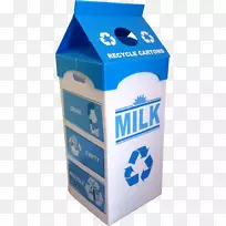 牛奶纸箱果汁盒剪贴画-牛奶纸箱PNG